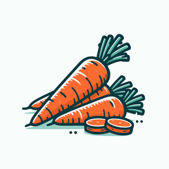 fresh carrot illustration 