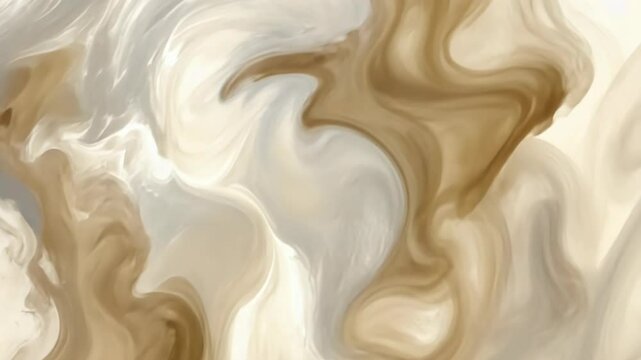 Abstract marble-like pattern, beige and off-white colors, swirling and flowing