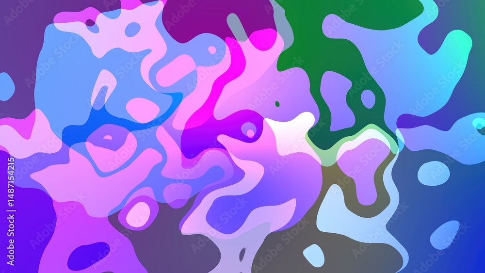 Poster abstract fluid shapes in vibrant colors create a dynamic and artistic background suitable for creati