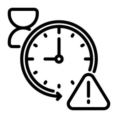 time limit icon, line icon style