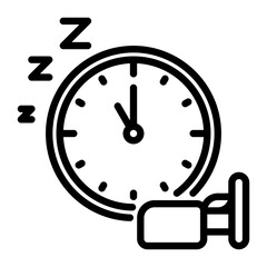 sleep icon, line icon style