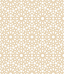 Seamless abstract geometric pattern in Islamic style