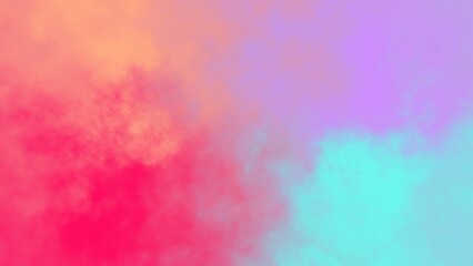 Abstract gradient background of colorful soft hues with blend of pink orange purple and turquoise colors creating a modern aesthetic