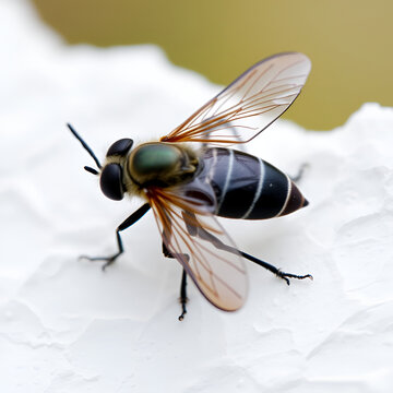 Mouche sur feuille.