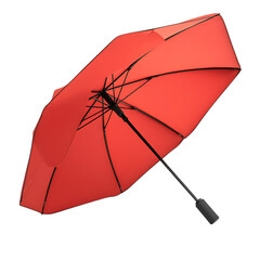 Contemporary Travel Beach Umbrella with a Sleek Fold Isolated on Transparent Background