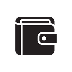 Wallet Silhouette – Black Color Vector Clipart on White Background