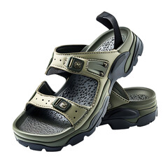 Durable Water Resistant Sandals with a Robust Shock Isolated on Transparent Background