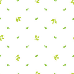 simple seamless pattern green leaf pattern
