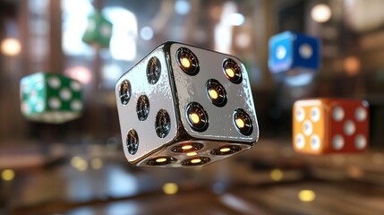 Glowing Dice: Chance, Luck, and Randomness