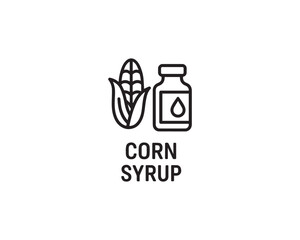Corn Syrup icon vector design illustration