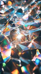 Reflections and colors abstract art digital creation sparkling environment close-up view visual spectacle