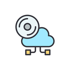 Cloud Storage Integration Representing Digital Data And Connectivity