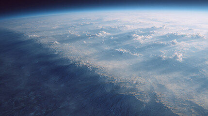 Fototapeta premium Earth's Majestic Landscape from Above