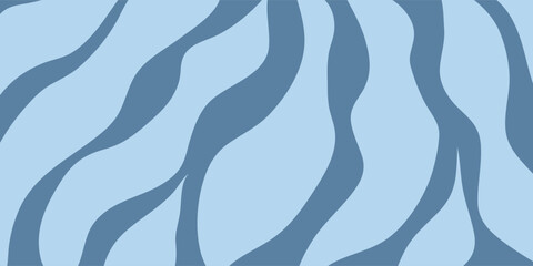 Groovy Waves Background. Psychedelic Abstract Curved Vector Background in 1970s Hippie Retro Style for Print on Textile, Wrapping Paper, Web Design. Pink, Orange, Beige Colors.