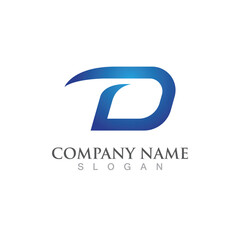 D logo and symbol vector template