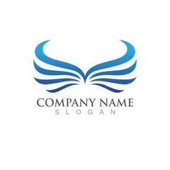 Wing logo and symbol vector design image