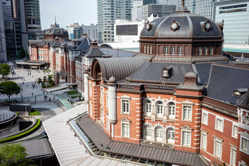 東京駅丸の内口の風景