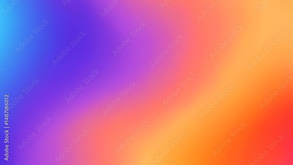 Aufkleber Gradient background with vibrant colors and soft blending for abstract and modern designs