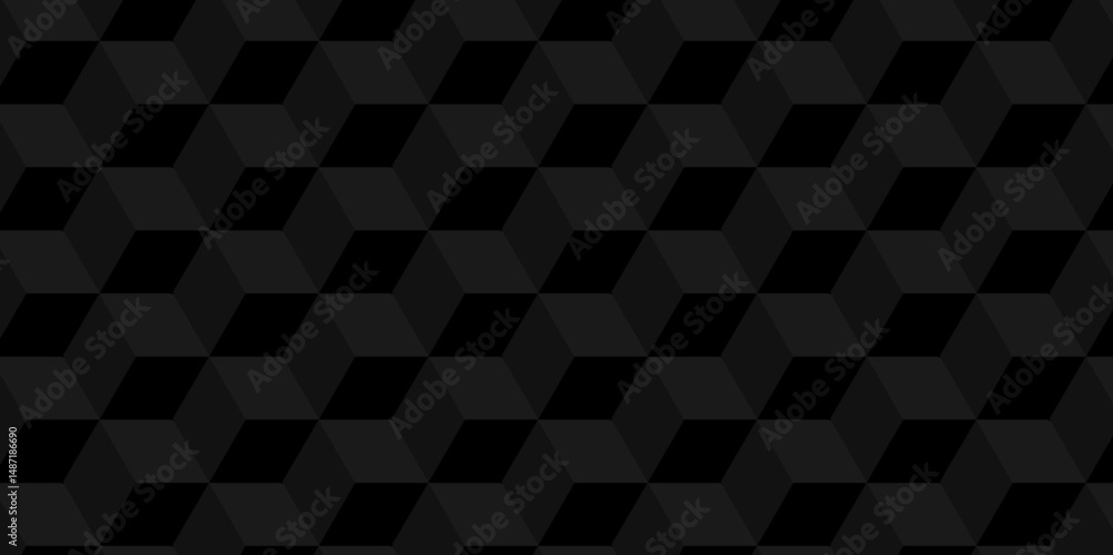 Poster vector of cube geometric pattern grid backdrop triangle background. abstract cube geometric tile and