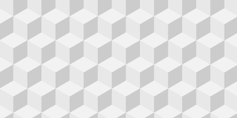 Vector Minimal cubes geometric tile and mosaic wall grid retro digital tiles wallpaper background. white and gray block cube structure square triangle texture vintage design.	
