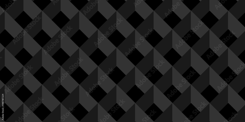 Poster vector of cube geometric pattern grid backdrop triangle background. abstract cube geometric tile and