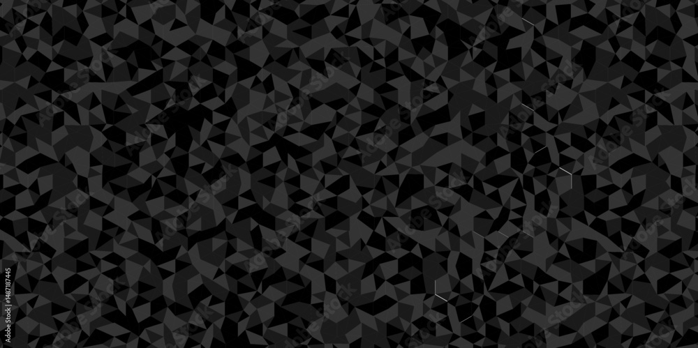 Poster minimal black and gray overlapping cube square low polygon texture wallpaper. abstract surface creat