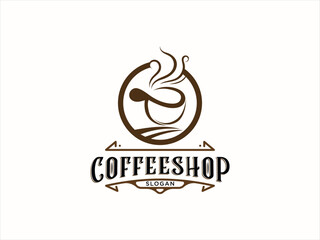 Cafe logo Vector Template