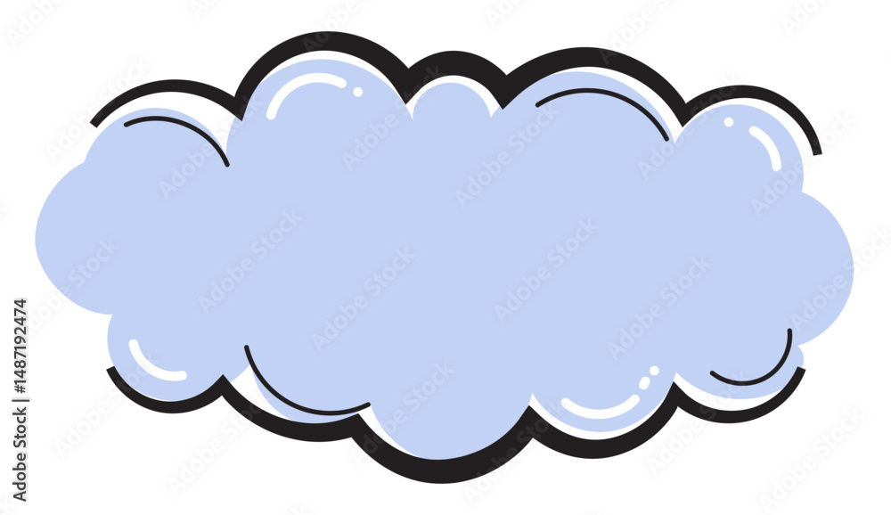 Aufkleber cloud speech bubbles in hand drawn style set, text frame dialog balloon, doodle talk speech bubble f