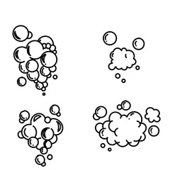 doodle water bubble illustration vector