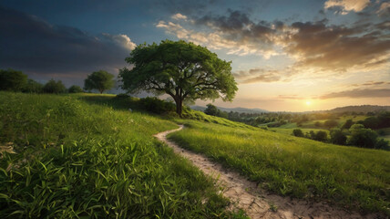 Obraz premium mountain river in the mountains