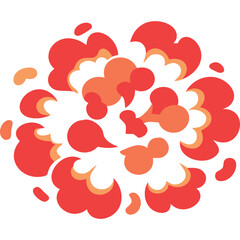 Cartoon Explosion Vector Graphic Comic Style Boom Effect