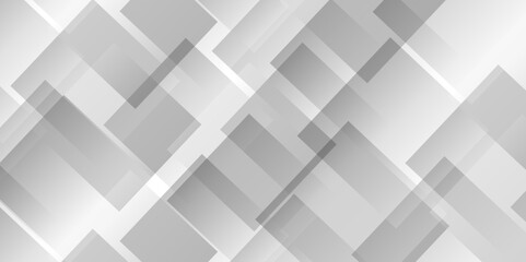 	
Vector white and gray overlap triangle geometric technology pattern. minimal rectangle arranged white lines transparent web square background layers. overlap web presentation banner tech design.