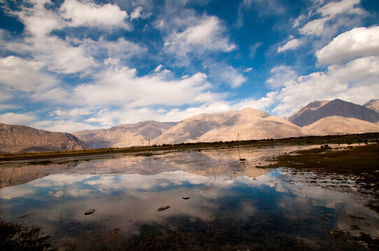 Mountain stream in Himalayas, Ladakh, India