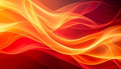 Obraz premium 熱気を感じさせる赤とオレンジの炎のようなテクスチャ