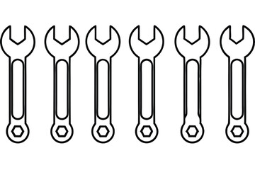 Electric Wrenches Workshop Essential Line Art