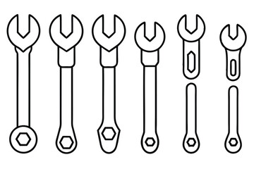 Electric Wrenches High Torque Line Art