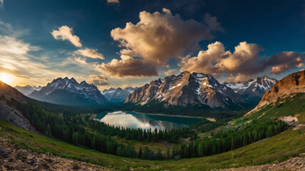 beautiful natural scenery background