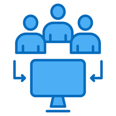 Remote Team Icon For Design Elements