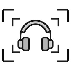 Focus Music Icon For Design Elements