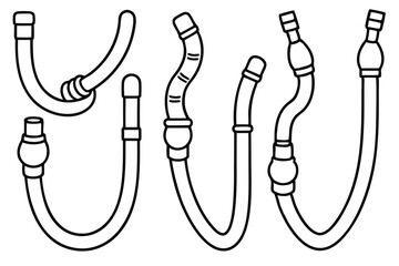 endotracheal Tubes Line art