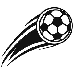 Dynamic Soccer Ball Vector Graphic Speed Motion Energy