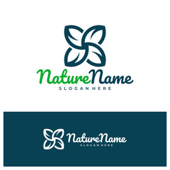 Leaf logo design concept vector. Nature Leaf Logo Design Template. Creative Symbol. Icon