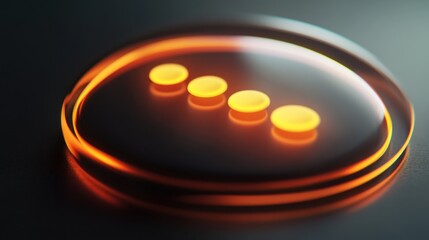 A bright red light bulb shines with a fiery orange glow against the dark night