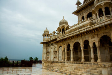 Jaswant Thada mausoleum, Tourist landmarks of Jodhpur, India.