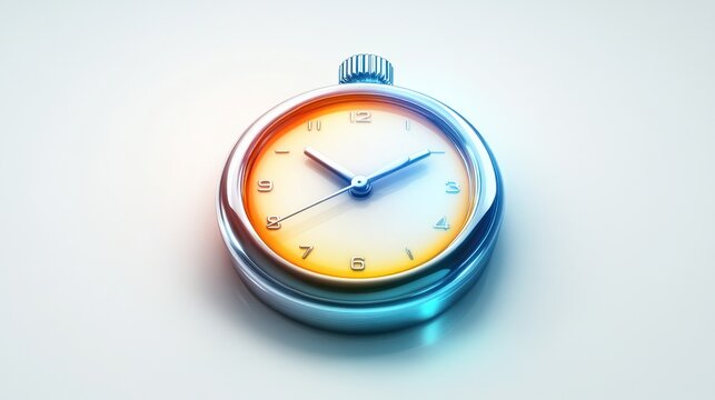 Blue stopwatch icon showing elapsed time, a symbol of business deadlines and the race against the clock