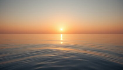 Obraz premium calm water reflecting golden light