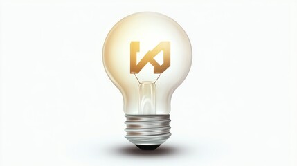 Bright isolated light bulb on a white background symbolizing ideas energy and innovation