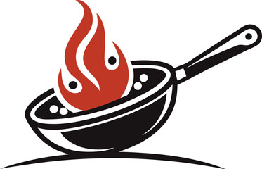 Cooking Logo Design – Chef Hat and Spoon Fork Restaurant Icon
