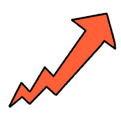 上昇するクランクの赤い矢印