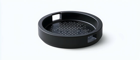 Obraz premium Black Circular Perforated Filter